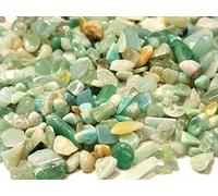 Perlin Lot de 500 petites perles roulées - Pierres précieuses de guérison sans trou - Pierres semi-précieuses - Amazonite 4 à 8 mm