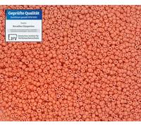 Perlin Lot de 6500 perles de rocaille indiennes en verre - Perles poney - 2 mm - 11/0 - Seed Beads - Terre cuite