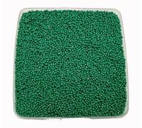 Perlin Perles de rocaille en verre Perles indiennes Perles de semence Perles poney 2 mm 11/0 Perles de rocaille 6 500 pcs (Vert foncé)