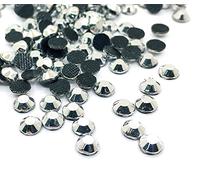 Perlin - Strass Ronds en Cristal - Lot de 7200 Pièces - 2,5 à 3 mm - Argent Métallisé