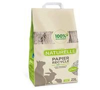 Perlinette - Litière Naturelle Papier Recyclé 100% Éco pour Chat - 25L