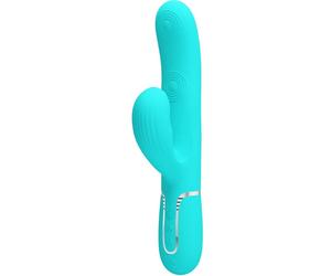 Perlita Vibrateur Multifonction 3 en 1 Point G Vert Aqua