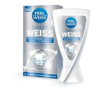PERLWEISS Expert Weiss Dentifrice - Jusqu'à 4 niveaux de dents plus blanches en 3 semaines - Dentifrice pour dents blanches comme chez le dentiste - Blanchiment des dents douces pour l'émail et soin