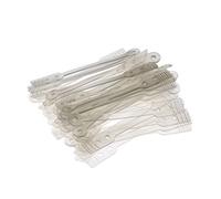 Perm Tiges, Tiges de Cheveux en Caoutchouc Transparent 50 Bandes de Perm avec Environ 3,28 Kit Longueur pour Livrer Belles Boucles, Usage Domestique ou Couleur Professionnelle du Salon