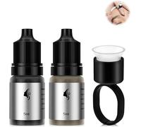 Permanent Eyebrow Dye, Permanent Eyebrow Coloring With Cup Tattoo, Waterproof Eyebrow Coloring, Natural And Durable, Professional Dye, 2 Colours To Choose From