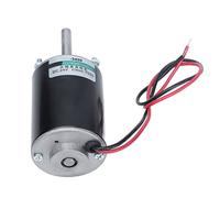 Permanent Magnet DC Motor | XD - 3420 High Speed 30W Motor with 43mm Shaft | Ball Bearing for Low Noise/Consistent Performance/CW CCW Control | Adjustable Speed for DIY (24V7000 rev)