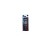 Permanent Marker-Set - Jeu de marqueurs permanents pour CD/DVD - noir, bleu, rouge (pack de 3)
