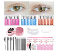 PERMANIA Kit Rehaussement de Cils et Sourcils 2-en-1 - Lamination Permanent, Parfum de Rose, Nouveaux Accessoires pour Cils Incurvés