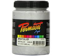 Permaset Aqua Encre à sérigraphie Argent vif 300 ml