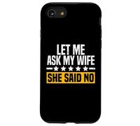 Permettez-Moi de Demander à ma Femme, ce n'est Pas drôle de dire Que Les Cadeaux pour Mari Coque pour iPhone SE (2020) / 7/8