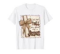 Permettez-Moi de Vous Parler de la Foi chrétienne de My Jesus Rustic Cross T-Shirt