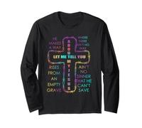 Permettez-Moi de Vous Parler de My Jesus Christian Bible God Tie Dye Manche Longue