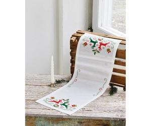 Permin Chemin de table à broder au point de croix Motif renne