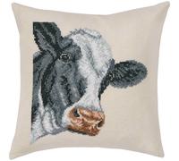 Permin coussin à broder point de croix set "vache", motif à compter, 40x40cm, 83