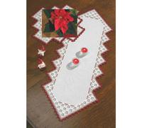 Permin Hardanger Chemin de table set "Hardanger", motif à compter, 33x86cm, 63-1