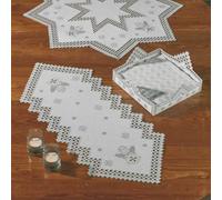Permin Hardanger Chemin de table set "Winter Hardanger", motif à compter, 29x67c