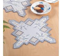 Permin Hardanger Set de nappe "Hardanger", motif à compter, 29x29cm, 10-5707