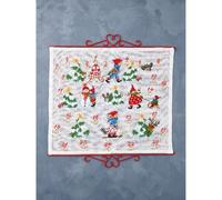 Permin Kit de broderie au point de croix Calendrier de l'Avent Pixie Enfants Motif compté