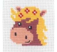 Permin Kit de broderie au point de croix "Cheval", motif à compter, 8x8cm