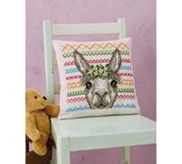 Permin Kit de broderie au point de croix Coussin devant alpaga Motif compté