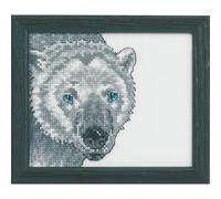Permin Kit de broderie au point de croix "Eisbär", 9x11cm, 14-4133