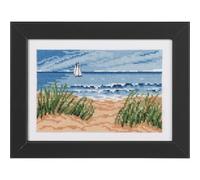 Permin Kit de broderie au point de croix Motif bateau