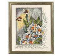 Permin Kit de broderie au point de croix Motif bourdon/fleurs
