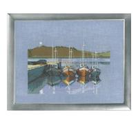 Permin Kit de broderie au point de croix Motif clair de lune