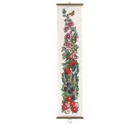 Permin Kit de broderie au point de croix Motif fleurs/papillons
