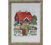 Permin Kit de broderie au point de croix Motif maison suédoise