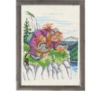 Permin Kit de broderie au point de croix Motif mère de troll