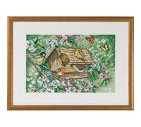 Permin Kit de broderie au point de croix Motif nichoir
