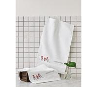 Permin Kit de Broderie au Point de Croix pour Serviettes Bonjour 2 pièces Motif compté