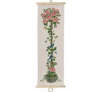 Permin Kit de point de croix "Arbre à roses", modèle à compter, 20x62cm, 36-6415