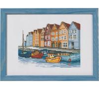 Permin Kit de point de croix "Bateaux", modèle à compter, 20x28cm, 92-1169