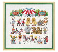 Permin Kit de point de croix "Circus", motif à compter, 54x50cm, 70-8410