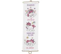 Permin Kit de point de croix "Ingrid", motif à compter, 14x45cm, 36-0741