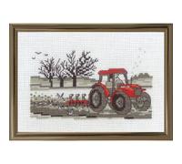 Permin Kit de point de croix "Traktor", modèle à compter, 15x10cm, 13-1390