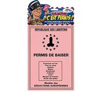 Permis de baiser - Cadeau humoristique