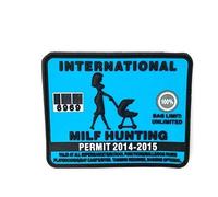 Permis de Chasse de Milf International PVC Grand Airsoft Patch