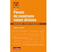 Permis de construire valant division Champs d'application - Division primaire - Prévention des contentieux - Marie-Jo Durand - Le Moniteur - broché - Etude