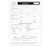 Permis de Feu Autocopiant 50 Liasses x 2 Feuillets A4 - UTTSCHEID