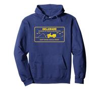Permis de pêche du Delaware Surf Design commémoratif Sweat à Capuche
