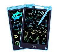 2 Pièces Tablette d'écriture LCD de 8,5Pouces, Tablette Dessin Enfants, Ardoise Magique, Table Dessin Enfant Coloré, Jouet Educatif de 2-7 Ans Filles et Garçons, Cadeaux d'anniversaire Bleu+Bleu