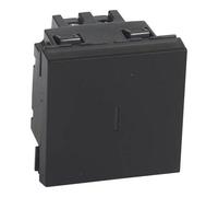 Permutateur 10AX 250V~ Easy-Led Mosaic - 2 modules - Noir mat - 079321L - Legrand