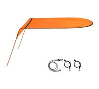 Perodlly Auvent d'ombrage pour Kayak, Pare-Soleil imperméable et épais en Oxford Paddle Board, Parapluie de Kayak Facile à Installer pour la pêche en Plein air, Orange.