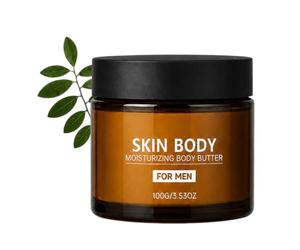 Péromone de la peau de beurre corporel pour les hommes,100 g，1PC | Pheromone Body Butter for Men,hydratant et baume parfum infusé de Cologne,hydratation durable et parfum attrayant,antiadhésif