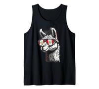 Pérou Alpaga Portrait Lunettes de Soleil Drapeau péruvien Fierté péruvienne Débardeur