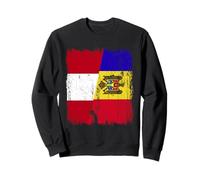 Pérou Moldavie Demi Drapeau Péruvien Patrimoine moldave Sweatshirt