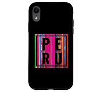 Pérou Pride Tapisserie colorée péruvienne Couleurs patrimoniales Coque pour iPhone XR